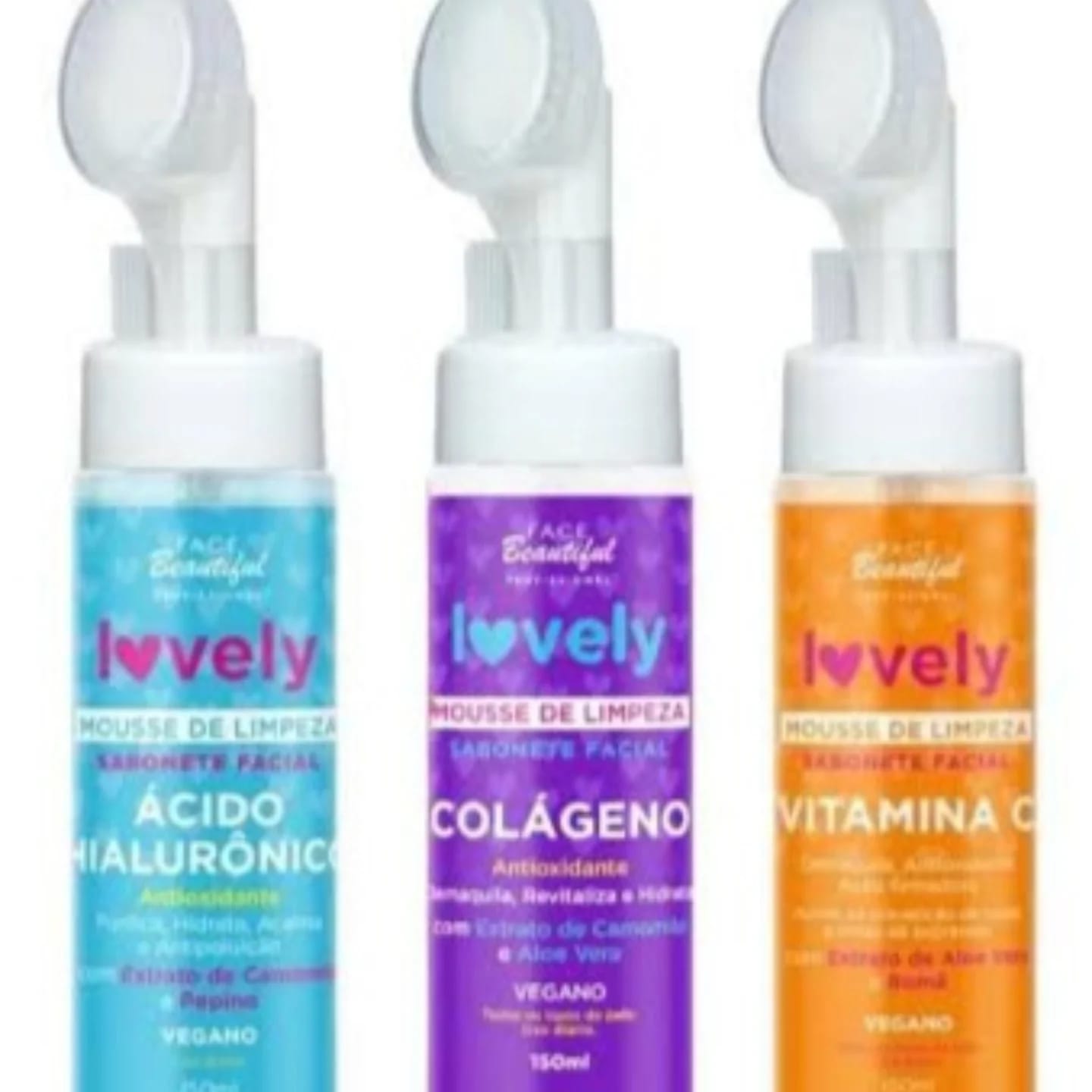 Mousse de Limpeza Facial Lovely