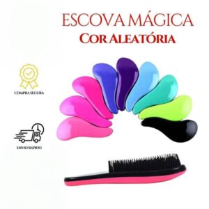 Escova Mágica para Cabelo Antifrizz.