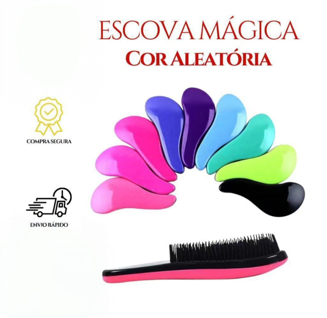 Escova Mágica para Cabelo Antifrizz.
