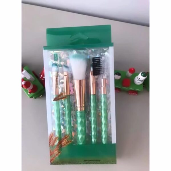 Kit com 5 Pinceis de Maquiagem Beauty Brush - Image 3