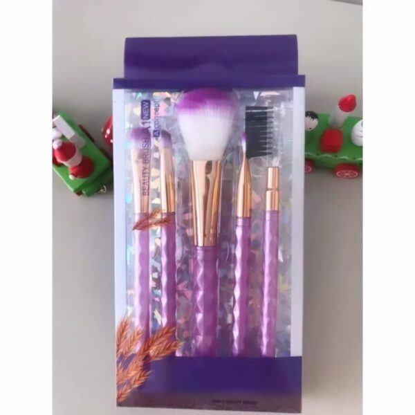 Kit com 5 Pinceis de Maquiagem Beauty Brush - Image 2