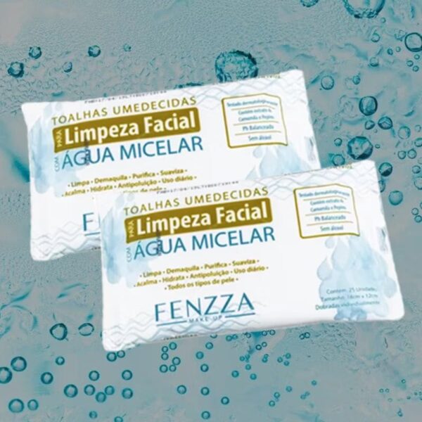 Lenço Umedecido Hidratante e Limpeza Facial - Fenzza - Image 2